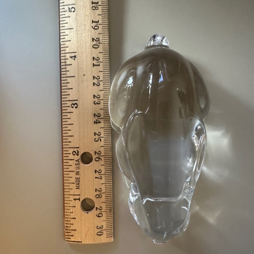 VTG Princess House Pets Bunny Rabbit Laying Down Lead Crystal Clear Glass Figure - Picture 9 of 9